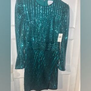 NTW Green sequin dress size small